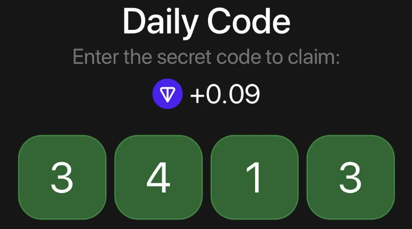 TonHash Daily Secret Code 21 June 2025